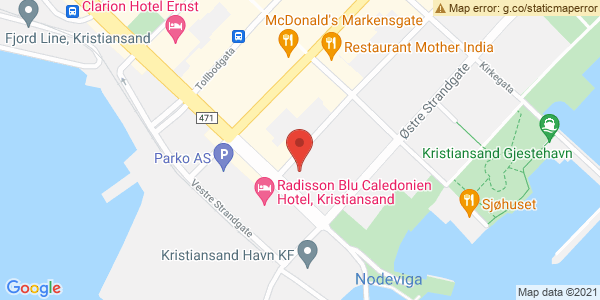 Map displaying event location