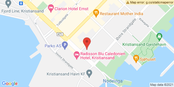 Map displaying event location