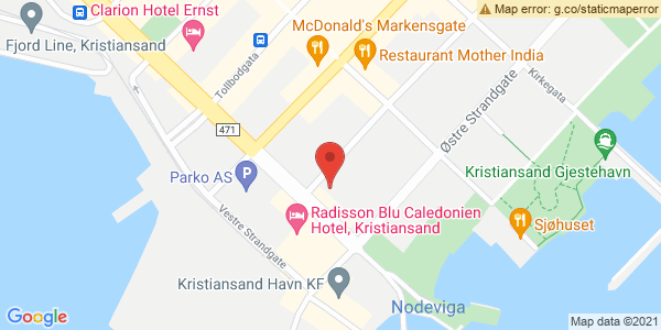 Map displaying event location