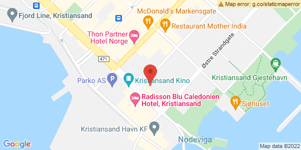 Map displaying event location