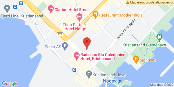 Map displaying event location