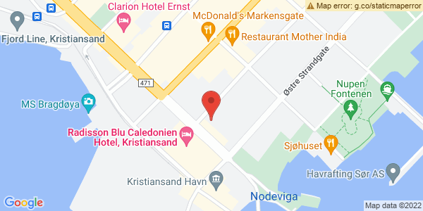 Map displaying event location