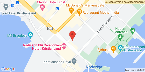 Map displaying event location