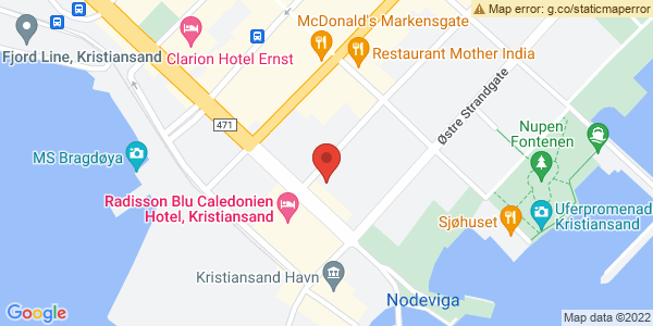 Map displaying event location