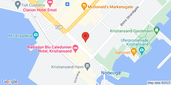 Map displaying event location