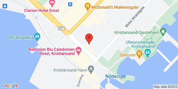 Map displaying event location