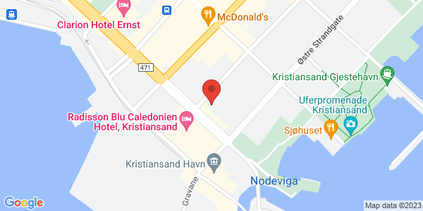 Map displaying event location