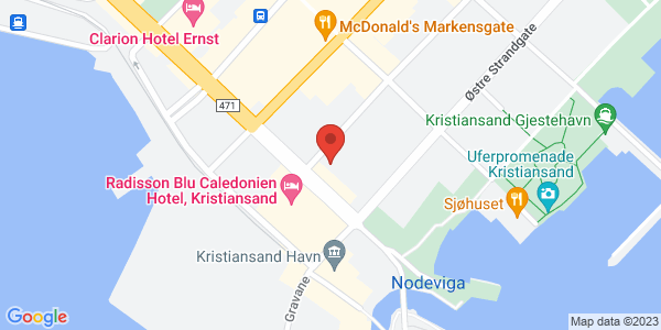 Map displaying event location