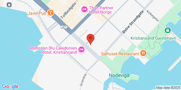 Map displaying event location