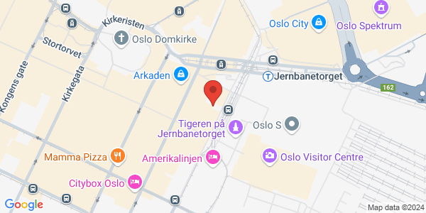 Kart som viser hvor arrangementet foregår
