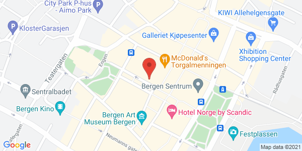 Kart som viser hvor arrangementet foregår