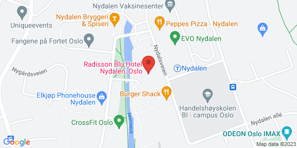 Map displaying event location