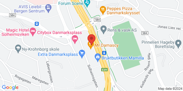Map displaying event location