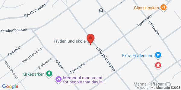 Kart som viser hvor arrangementet foregår