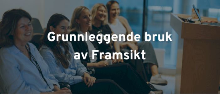 Grunnleggende bruk av Framsikt