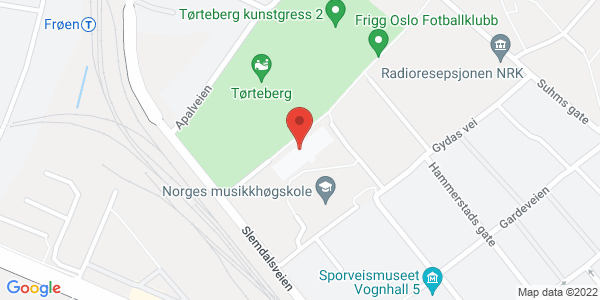 Kart som viser hvor arrangementet foregår