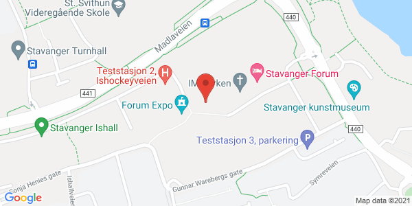 Map displaying event location