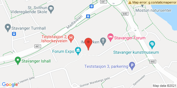 Map displaying event location
