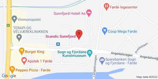 Kart som viser hvor arrangementet foregår
