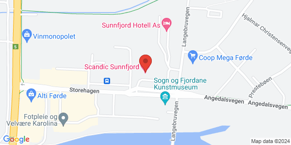 Map displaying event location