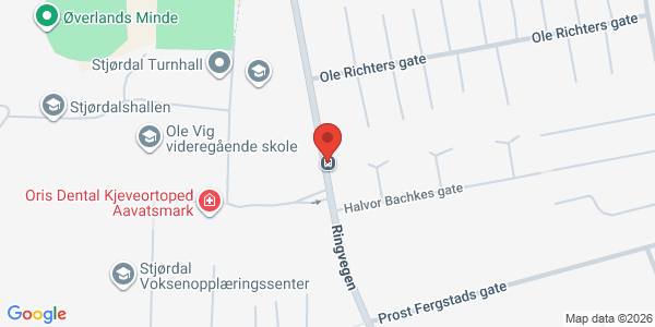 Map displaying event location