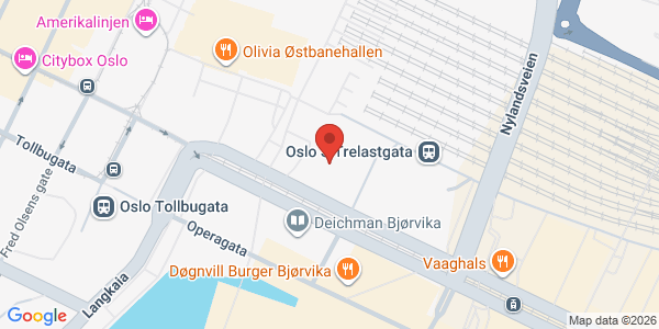 Map displaying event location