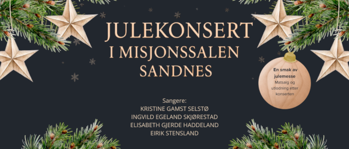 Julekonsert i Misjonssalen Sandnes
