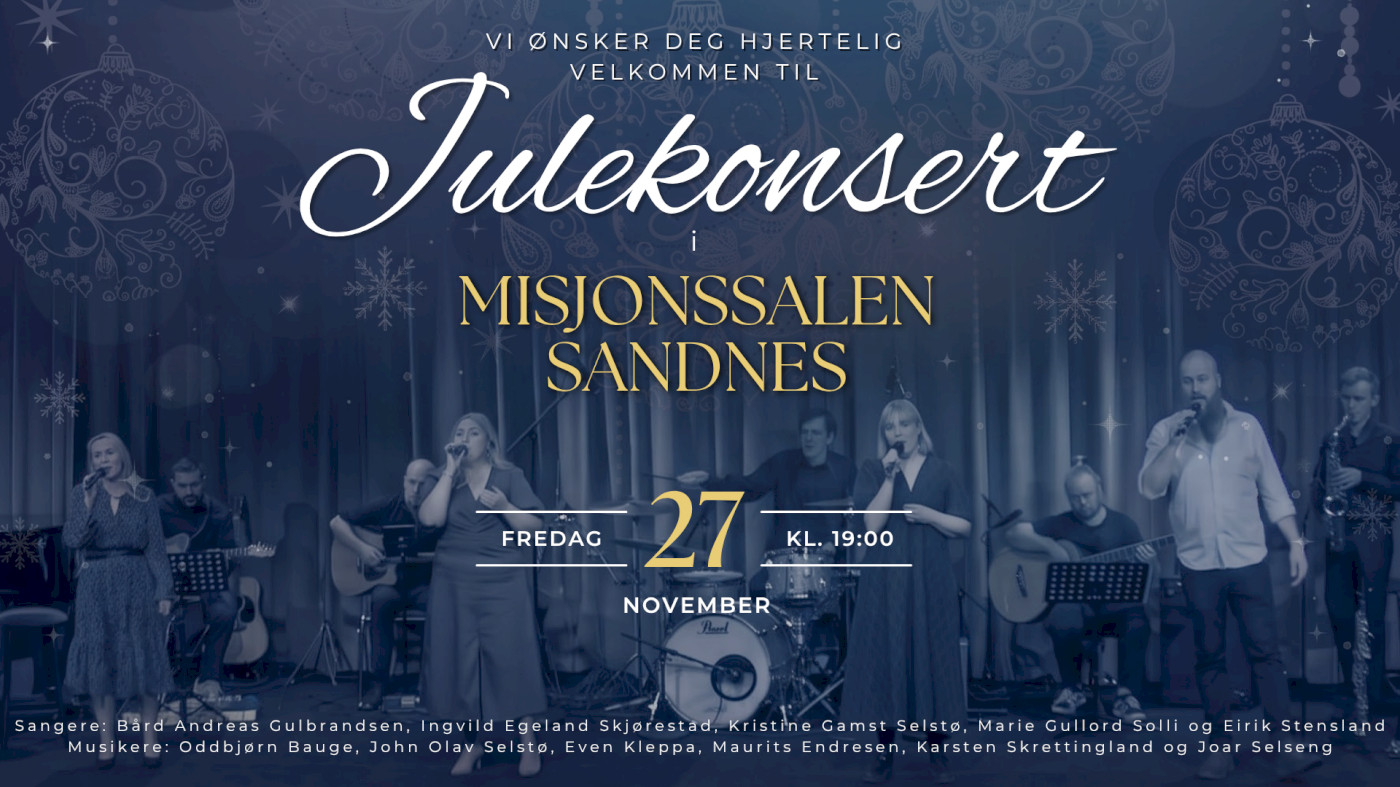 Julekonsert i Misjonssalen Sandnes