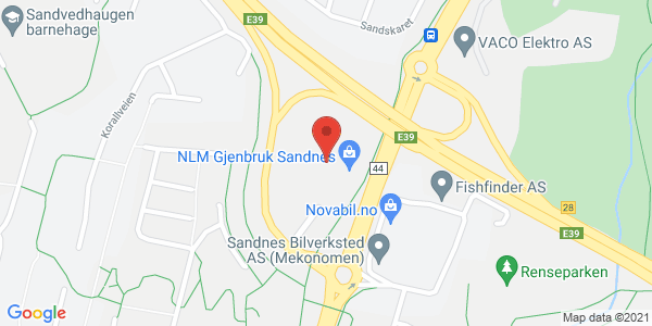 Map displaying event location