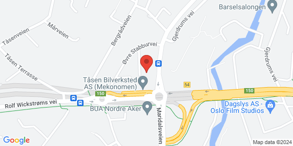 Kart som viser hvor arrangementet foregår