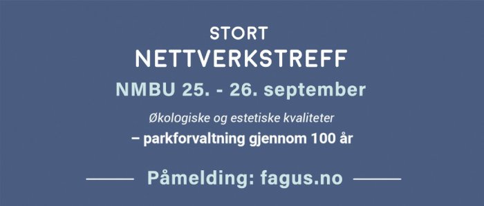 STORT nettverkstreff Campus NMBU