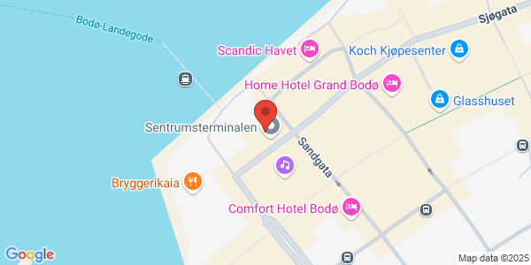 Map displaying event location