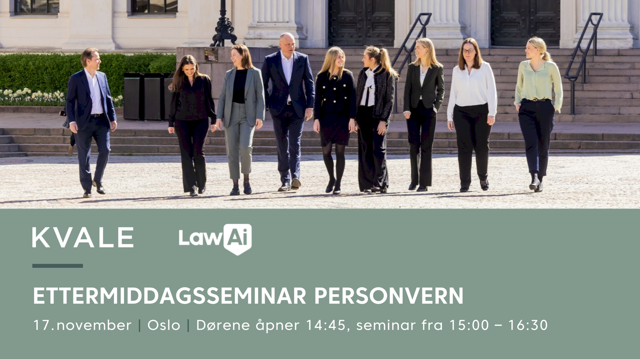Ettermiddagsseminar om personvern hos Kvale
