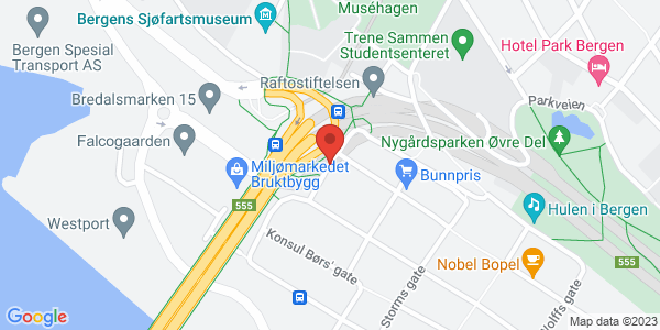 Map displaying event location