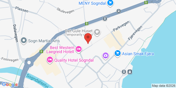 Map displaying event location