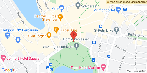 Kart som viser hvor arrangementet foregår