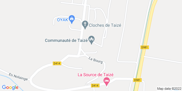 Map displaying event location