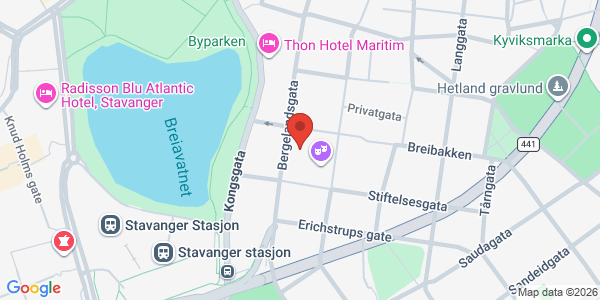 Kart som viser hvor arrangementet foregår