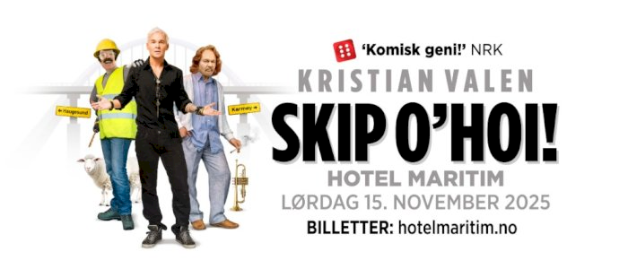 Kristian Valen - Skip O`Hoi lørdag 21:00