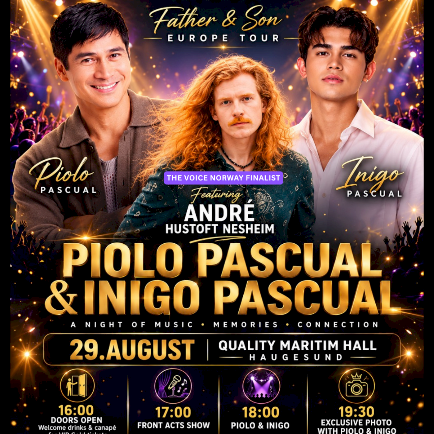 Piolo Pascual & Inigo featuring André Nesheim from The Voice