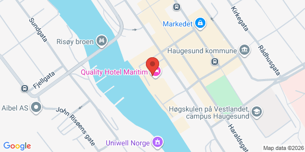 Kart som viser hvor arrangementet foregår