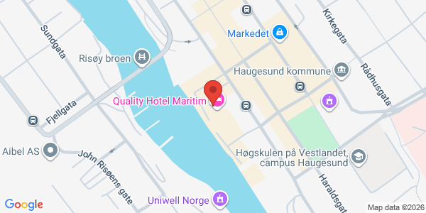 Kart som viser hvor arrangementet foregår