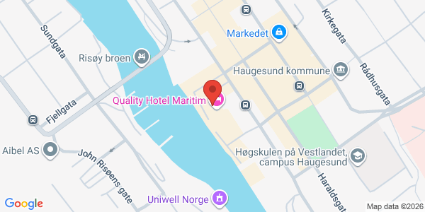 Kart som viser hvor arrangementet foregår