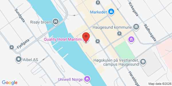 Kart som viser hvor arrangementet foregår