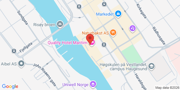 Kart som viser hvor arrangementet foregår