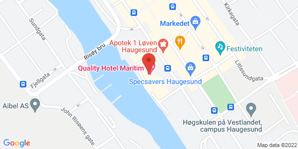 Kart som viser hvor arrangementet foregår