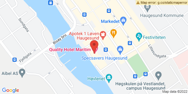 Kart som viser hvor arrangementet foregår