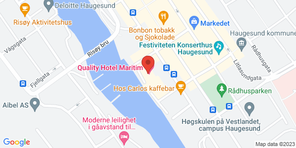 Map displaying event location