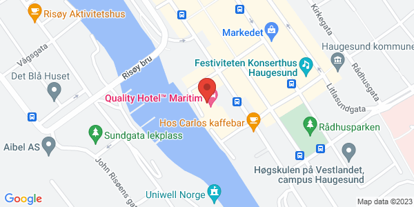 Map displaying event location