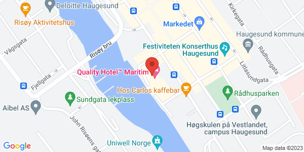 Kart som viser hvor arrangementet foregår